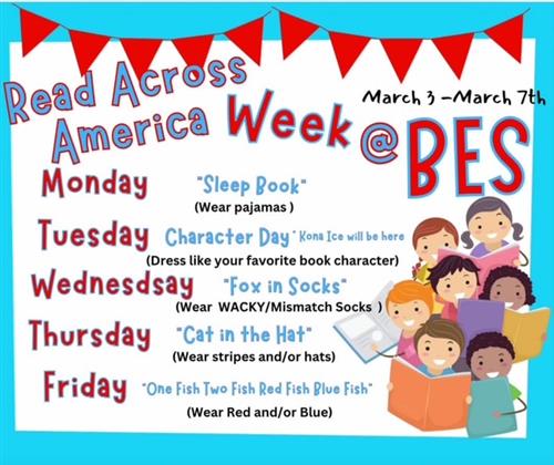 Read Across America Dress Up Days!